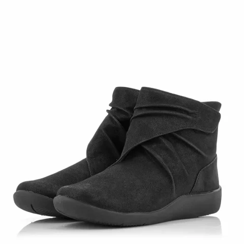 Дамски равни боти CLARKS – 26137566-black202 — снимка 2