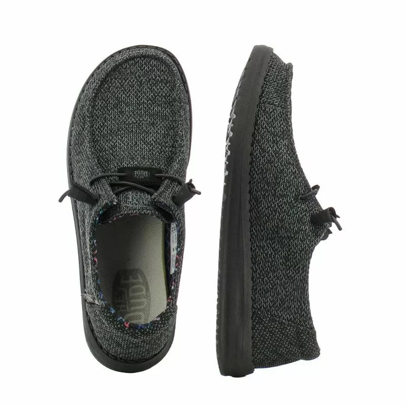 Дамски Ежедневни HEY DUDE – 40078-0XJ WENDY SOX BLACK — снимка 5