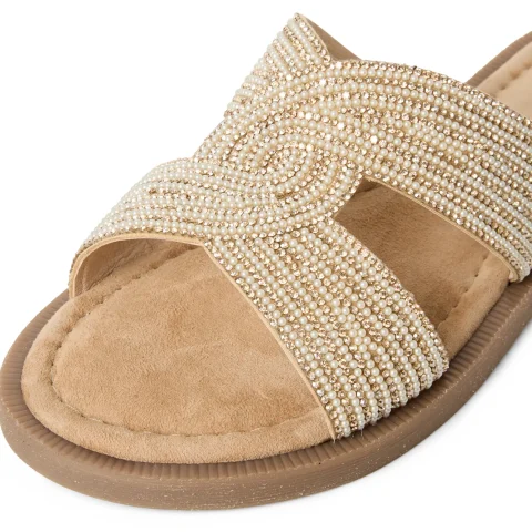 Дамски Равни Чехли TAMARIS – 1-27113-42-930 SAND GLAM — снимка 4