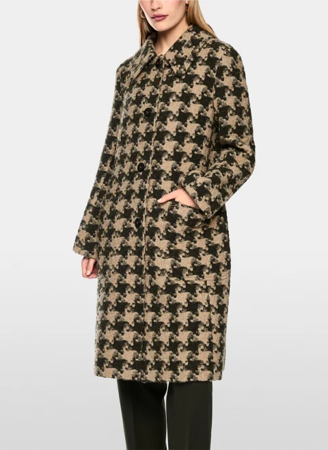 Палто с вълна 'Houndstooth' Marc Cain Collections — снимка 6