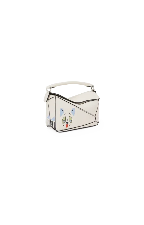 Futurist Cat Mini Puzzle Bag in Classic Calfskin — снимка 2