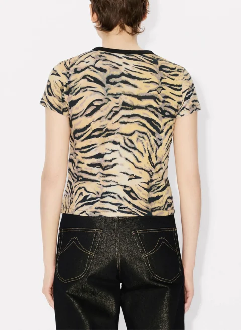 Тишърт с анималистичен принт 'Tiger' Kenzo — снимка 3