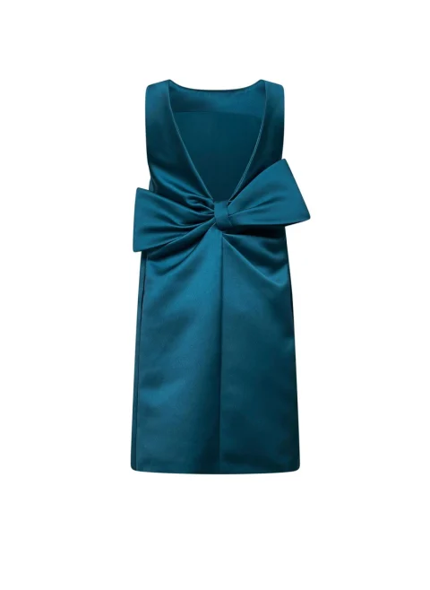 Сатенена рокля с панделка Max Mara Msescalata — снимка 2