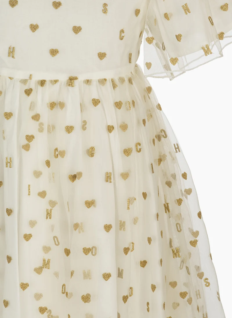 Рокля с принт Moschino Kids — снимка 3