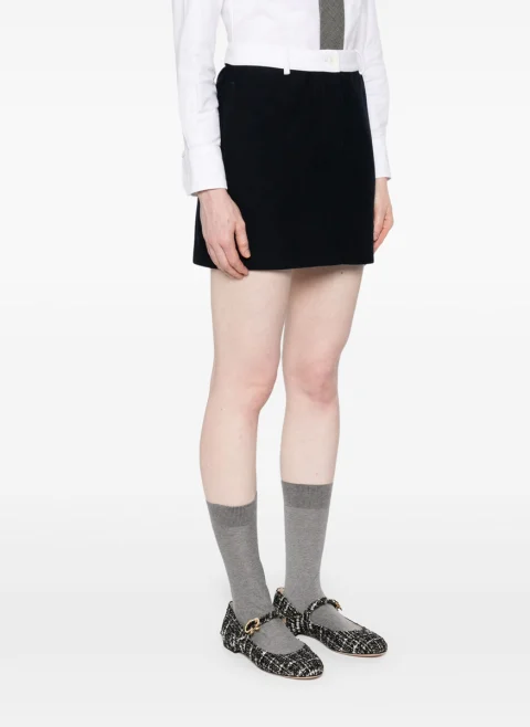 Мини пола с контрастни детайли Thom Browne — снимка 2