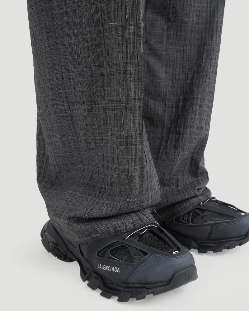 Grey Prince of Wales Tailored Trousers — снимка 3
