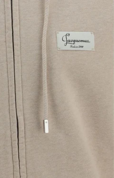 The Corso Zip Hoodie in Beige — снимка 3