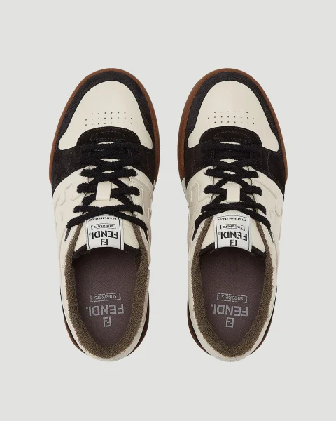 Fendi Match Sneakers in Black Suede — снимка 3