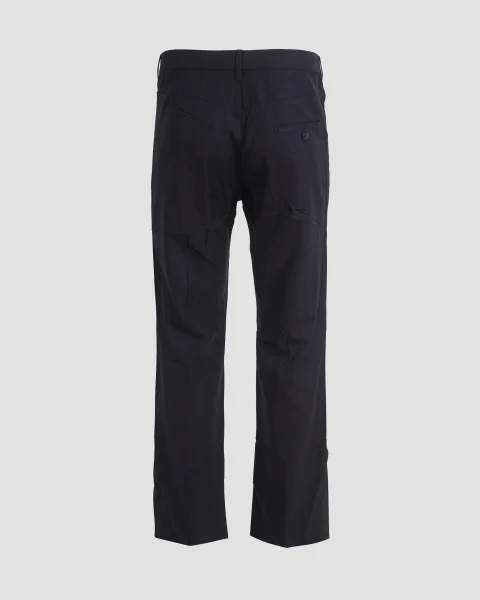 Straight Tailored Pants in Dark Navy — снимка 4