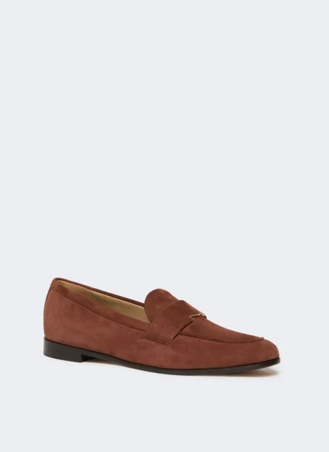 Велурени мокасини Max Mara Mxaorafo — снимка 2