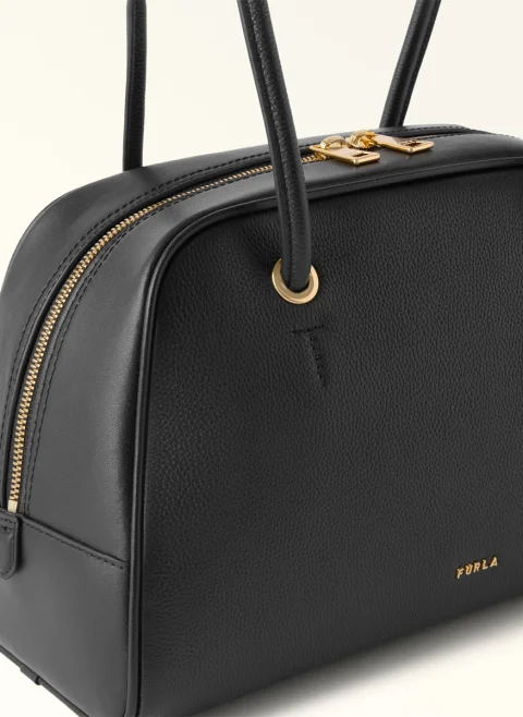 Чанта Furla Poppy Dome Nero M — снимка 3