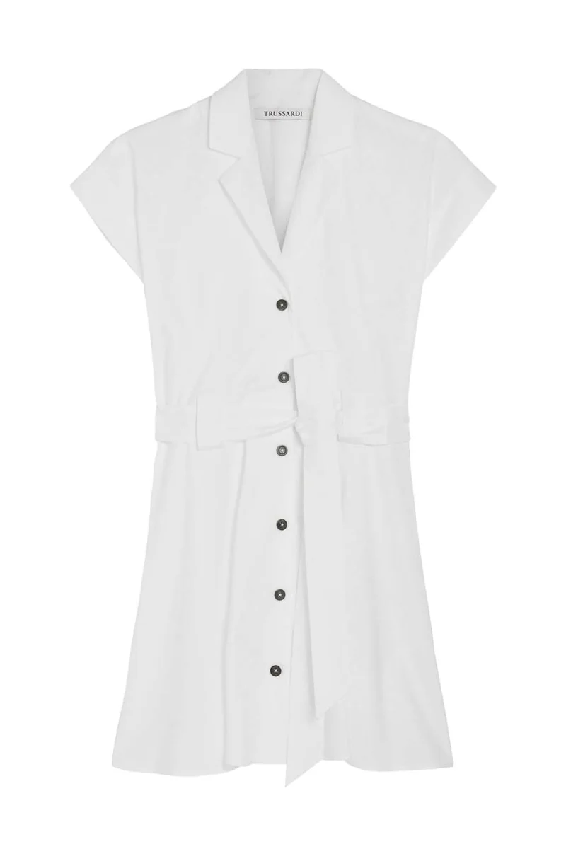 Рокля Popeline D007191T006183 w001 white