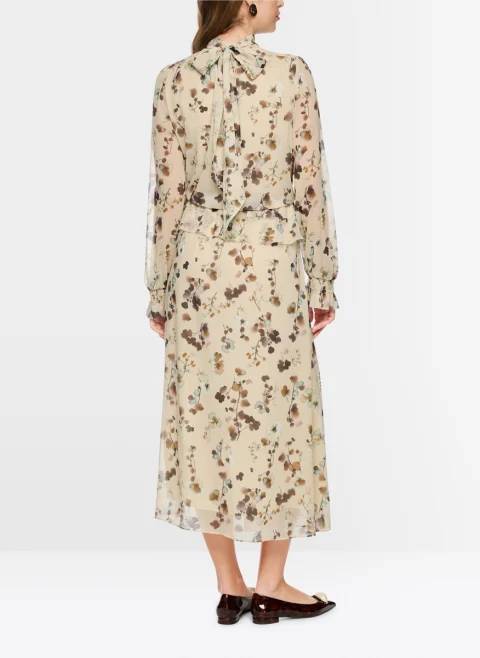 Рокля с флорален принт Marc Cain Collections — снимка 9