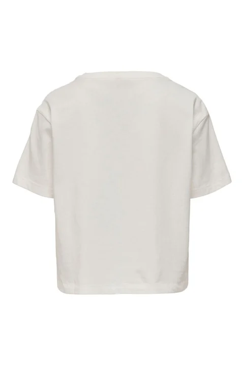 Детски Top Konmay S/S Loose Top Jrs 15253315 11-4201 tcx cloud dancer — снимка 2
