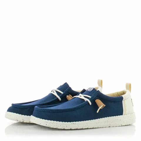 Мъжки Ежедневни HEY DUDE – 43086-4UA WALLY SUMMER BLUE/WHITE — снимка 3