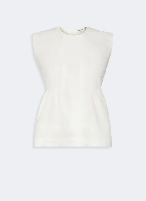 Топ от памучен поплин Weekend Max Mara Wkdvallo — снимка 6