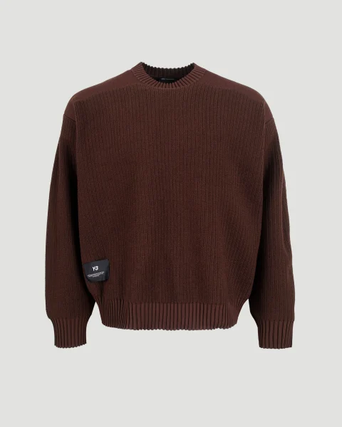 UT Knit Crew Sweatshirt in Mystery Brown