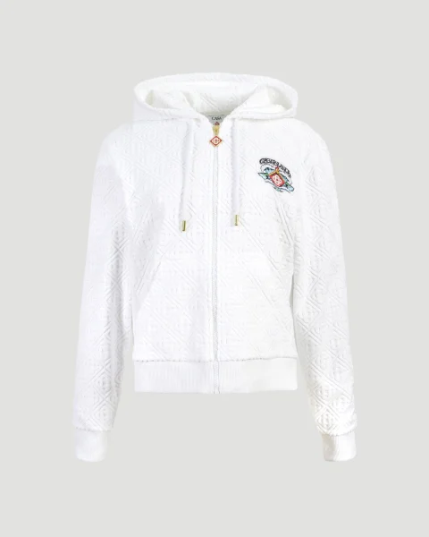 Towelling Monogram Hoodie