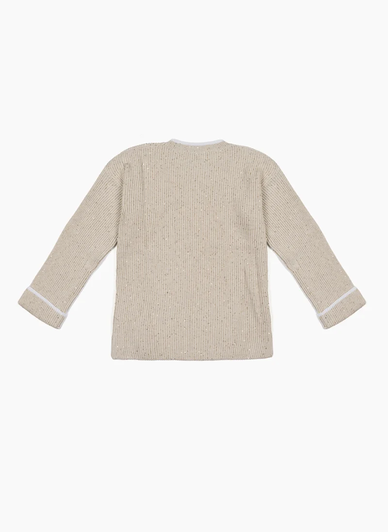 Рокля с тюл 'Diamond yarn' Brunello Cucinelli Kids 8-10 — снимка 5