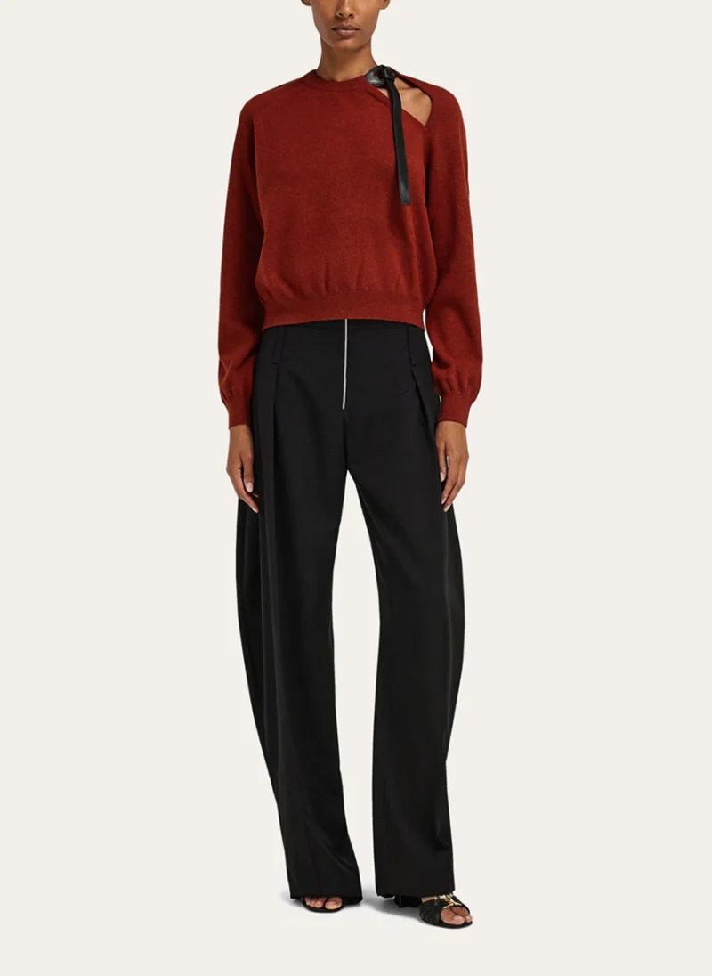Пуловер с 'cut- out' детайл Ferragamo