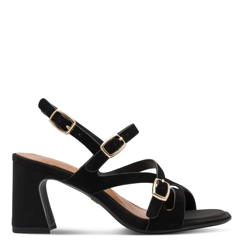 Дамски Сандали На Ток TAMARIS – 1-28340-46-004 BLACK SUEDE