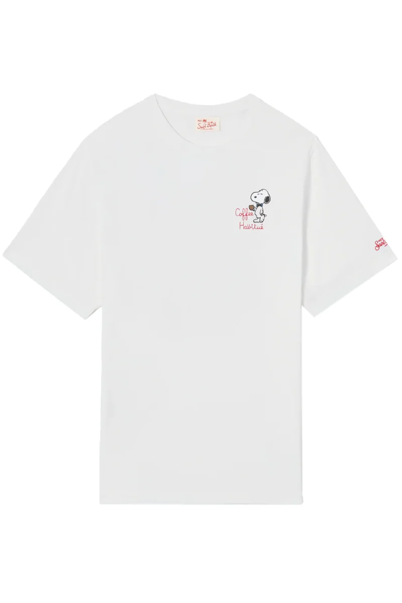 T-Shirt Portofino POT0001-01623L snoopy coffee 01n emb