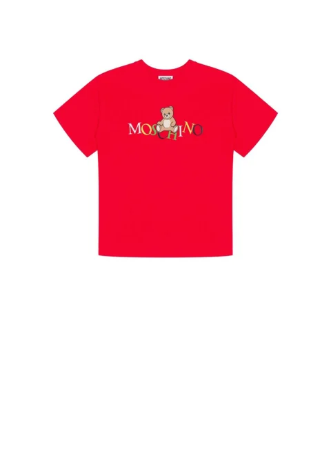 Тишърт с принт 'Teddy bear' Moschino Kids