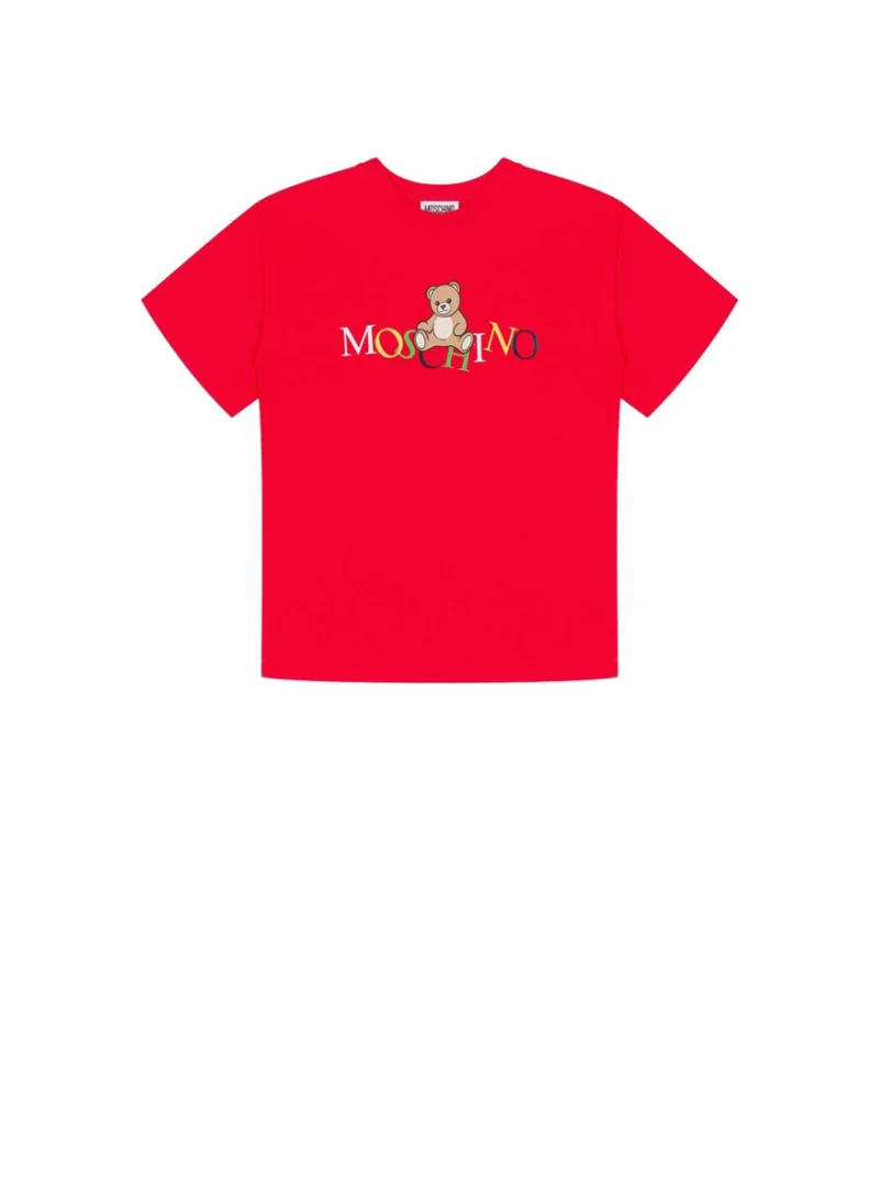 Тишърт с принт 'Teddy bear' Moschino Kids