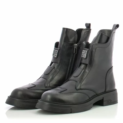 Дамски Равни Боти CARLO FABIANI – 154-98 BLACK — снимка 5