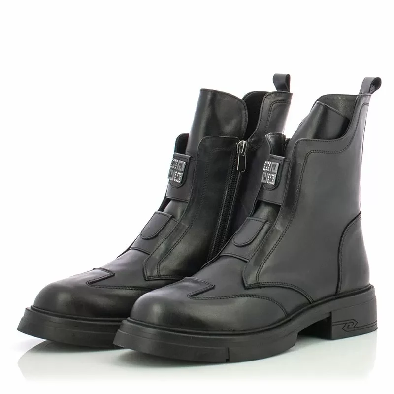 Дамски Равни Боти CARLO FABIANI – 154-98 BLACK — снимка 5