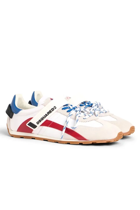 Sneakers SNM048723808837 M2044 bianco+rosso+blu — снимка 2