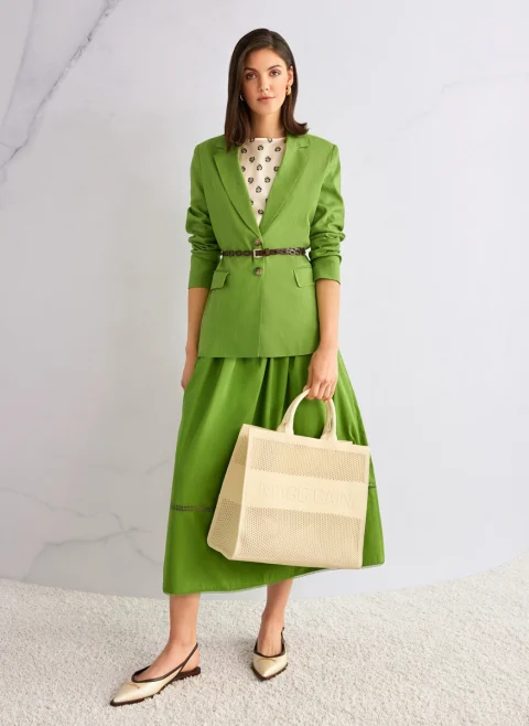 Сако с лен Marc Cain Collections — снимка 8