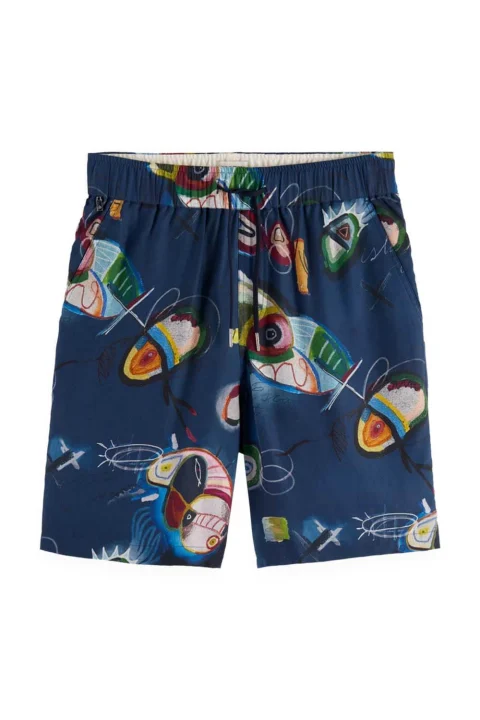 Бермуда Fave Relaxed Fit Printed 180008 SC401 abstract island night aop