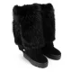 Дамски боти с косъм Casadei — снимка 3