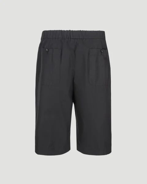 Cotton Shorts in Black — снимка 3