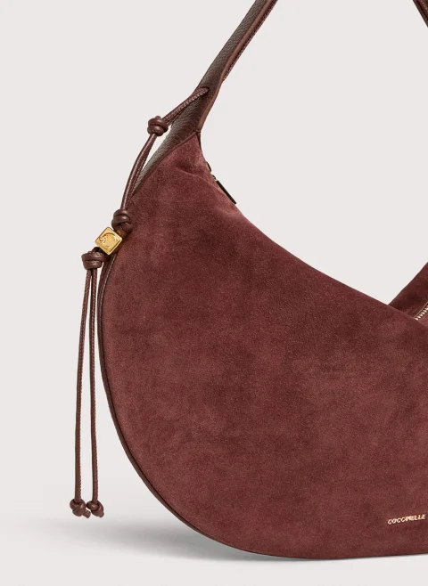 Велурена чанта Coccinelle Thess Large — снимка 3
