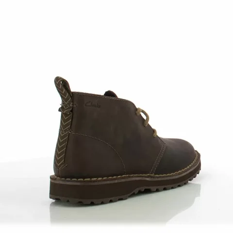 Мъжки Ежедневни Боти CLARKS – 26179717 SOLSBURY DB DARK BROWN LEA — снимка 2