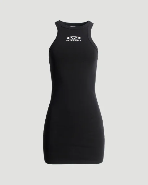 Black Dress with Logo