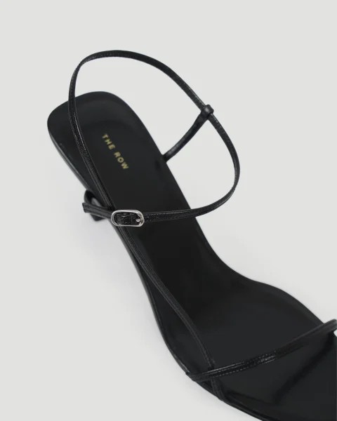 Black Bare Heeled Sandals — снимка 6