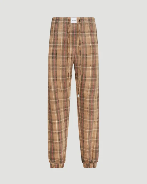 Beige and Black Long Pant
