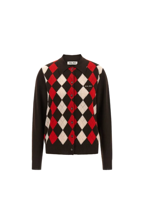 Cashmere Cardigan in Dark Brown