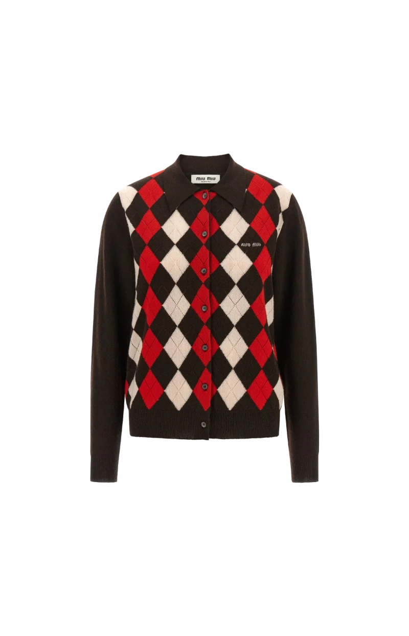 Cashmere Cardigan in Dark Brown