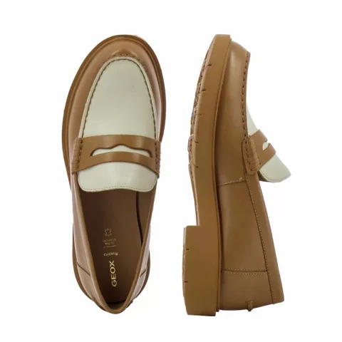 Дамски Мокасини GEOX – D25QRA D SPHERICA EC1 CAMEL/LT SAND — снимка 5