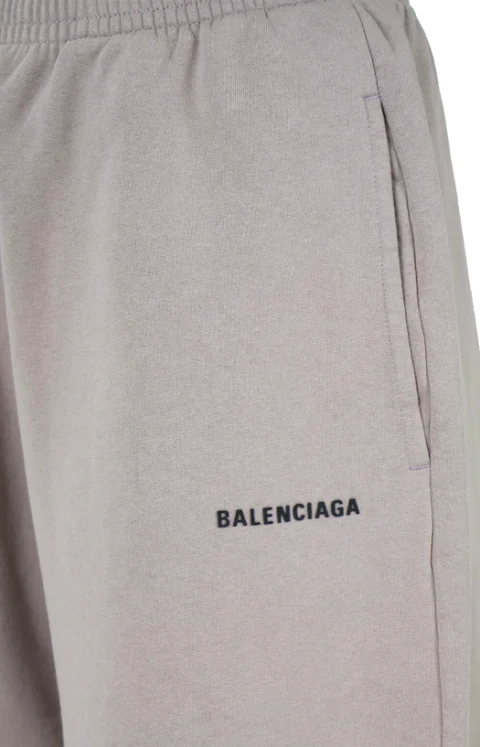Wide-Leg Sweatpants in Taupe — снимка 2