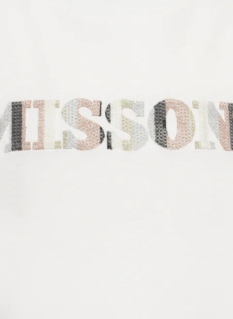 Тишърт с лого Missoni Kids — снимка 3