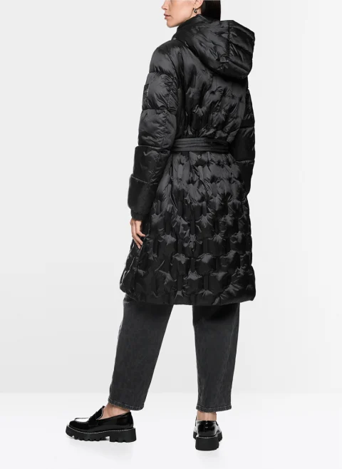 Капитонирано яке с колан Marc Cain Additions — снимка 9