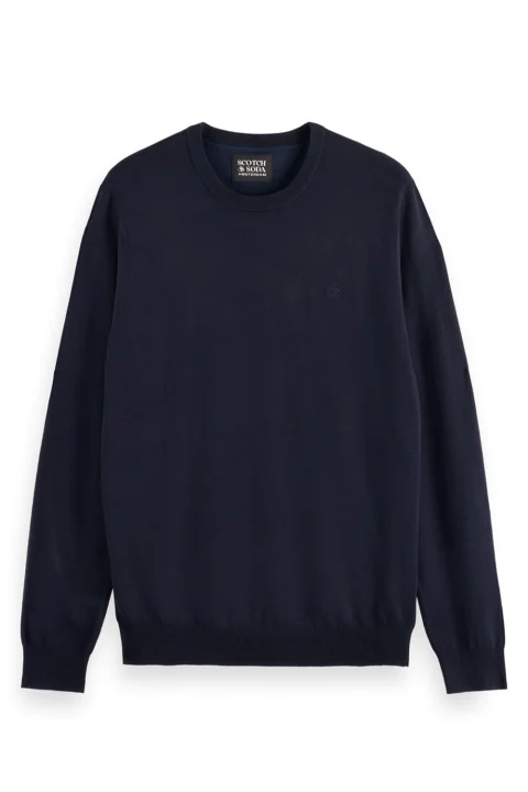 Плетено Core-Viscose Crewneck 179183 0002 night