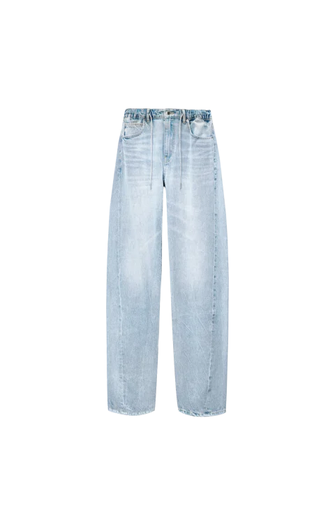 Logo Patch Balloon Jeans