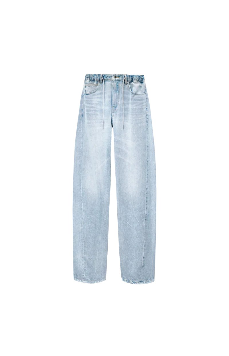 Logo Patch Balloon Jeans