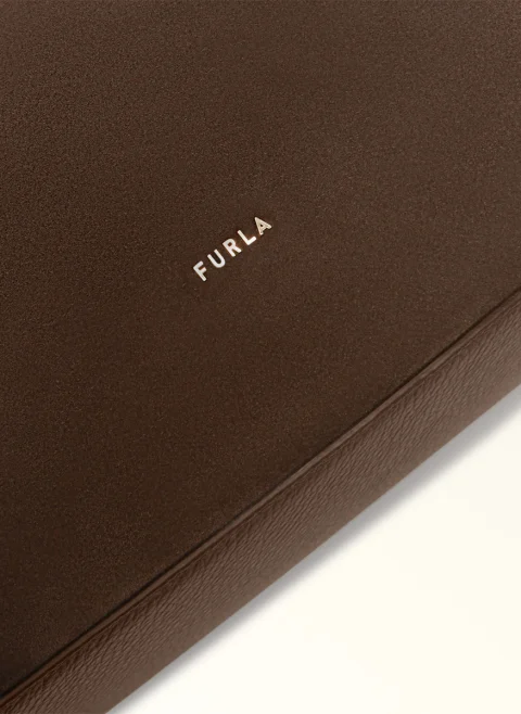 Кожена чанта Furla Lara Тoni Еspresso — снимка 6